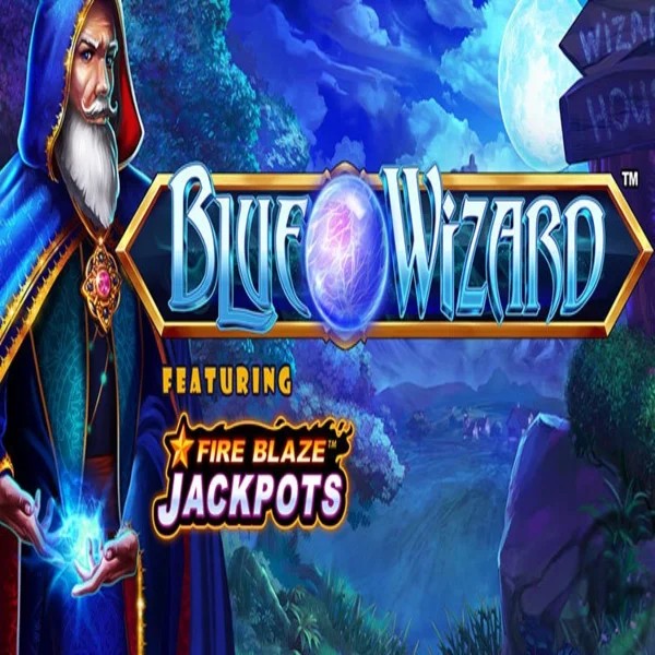 Play Blue Wizard Fire Blaze Jackpots slot by Rarestone Gaming on casinok.pl