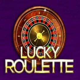 Lucky Roulette slot logo by Belatra Games at CasinOK