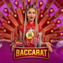 Mega Baccarat logo by Pragmatic Play at CasinOK