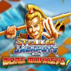 Stellar Jackpots with More Monkeys logo by Lightning Box Game CasinOK