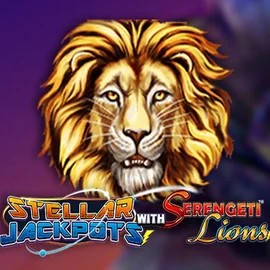 Stellar Jackpots with Serengeti Lions logo by Lightning Box Game at CasinOK